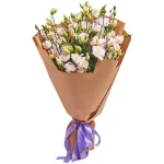 Букет из 15 пёстрых эустом